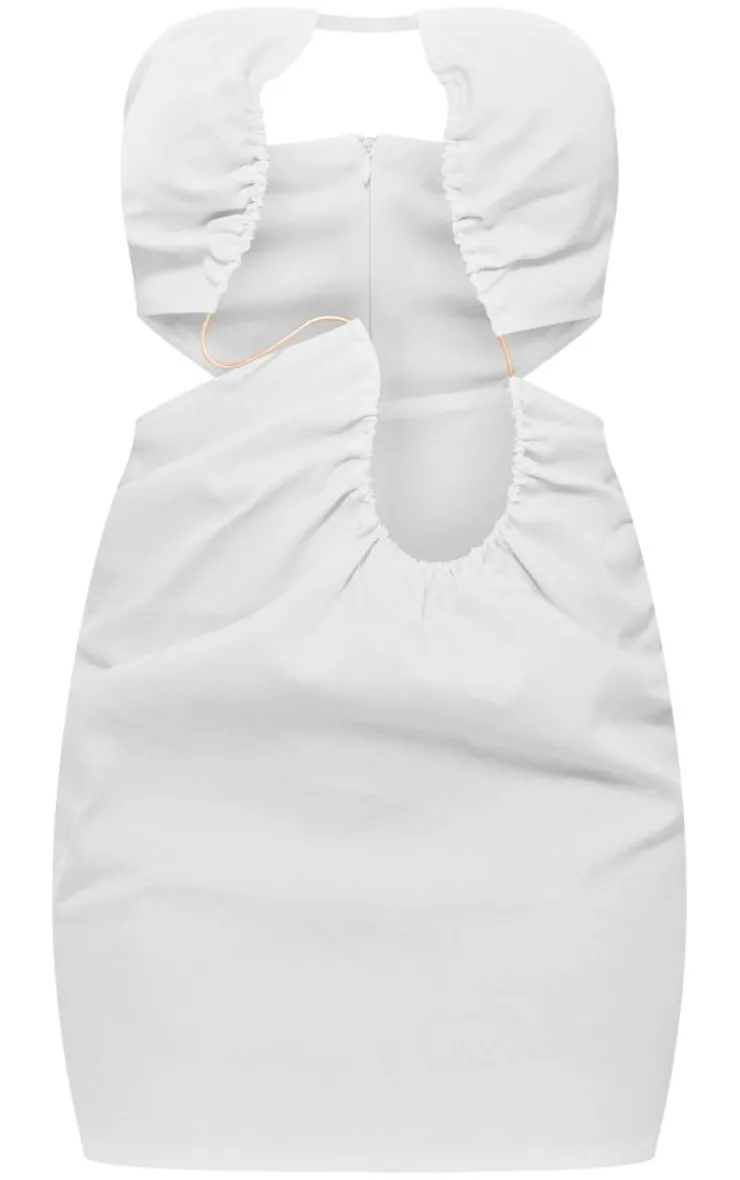 Bandeau Wire Detail Cut Out Bodycon Dress-PrettyLittleThing New