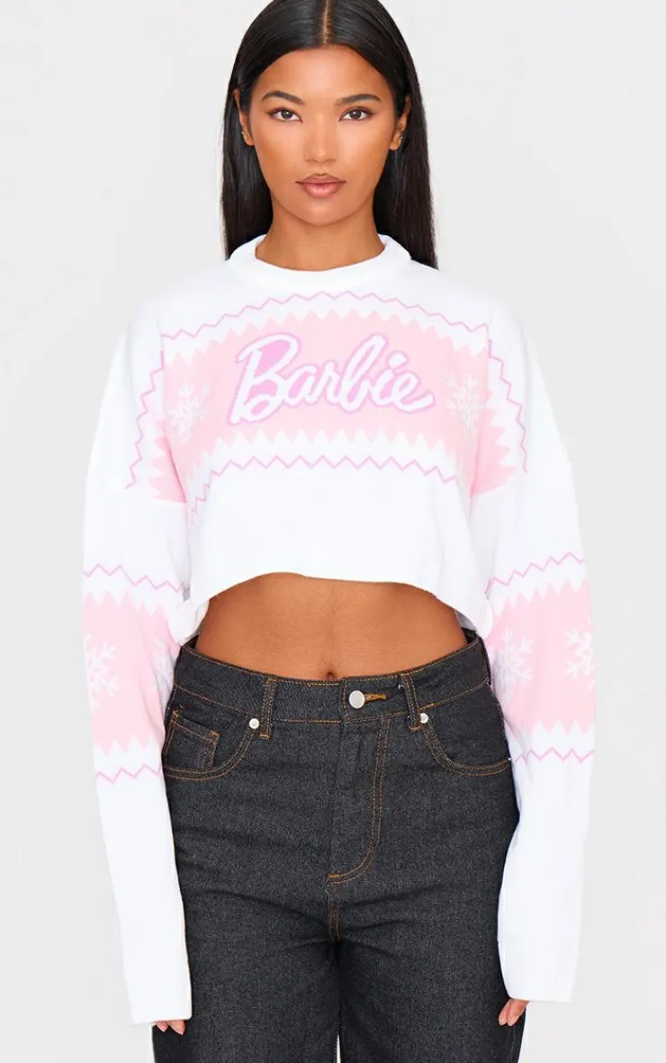 PrettyLittleThing Sweaters*Barbie Christmas Sweater