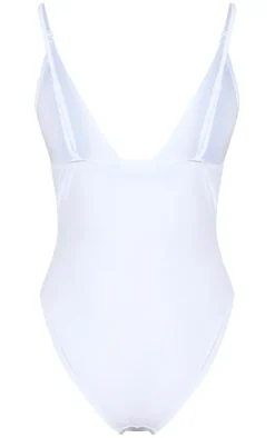 Basic Low Scoop Swimsuit-PrettyLittleThing Hot