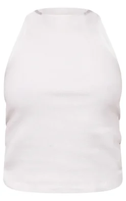 PrettyLittleThing Basic Tops*Basic Ribbed Racer Vest