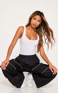PrettyLittleThing Basic Tops*Basic Slinky Scoop Neck Bodysuit