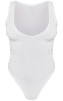 PrettyLittleThing Basic Tops*Basic Slinky V Neck Bodysuit