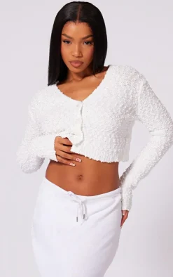 PrettyLittleThing Cardigans*Bobble Knit Crop Cardigan