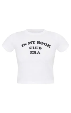 PrettyLittleThing T-Shirts*Book Club Era Graphic Baby Doll Tee