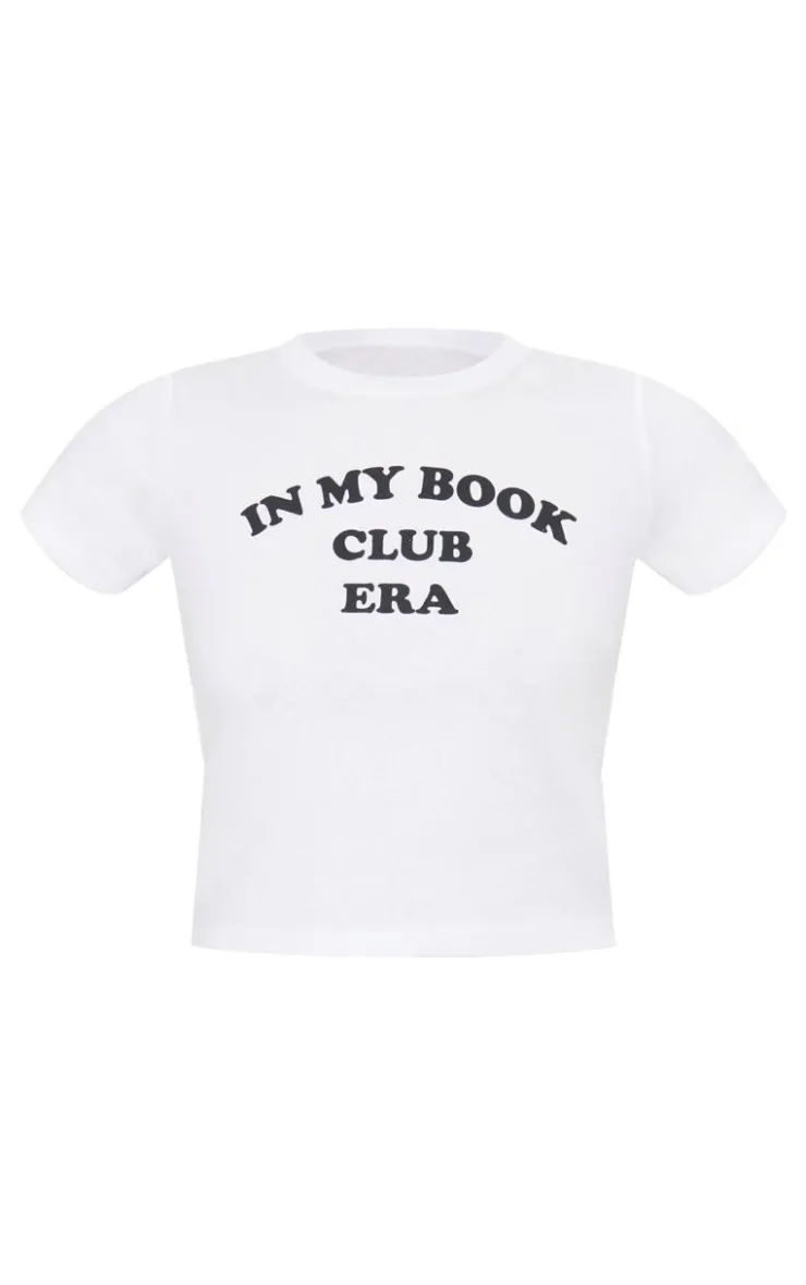 PrettyLittleThing T-Shirts*Book Club Era Graphic Baby Doll Tee