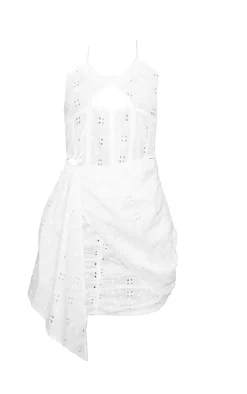 Broderie Corset Detail Wrap Bodycon Dress-PrettyLittleThing New