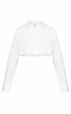 PrettyLittleThing Shirts*Bubble Hem Shirt