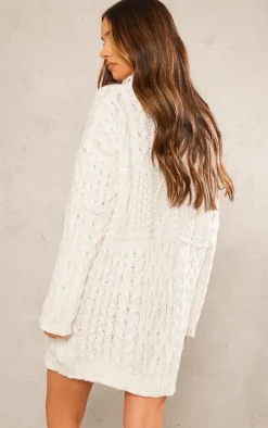 PrettyLittleThing Sweaters*Cable Panels Roll Neck Knitted Sweater