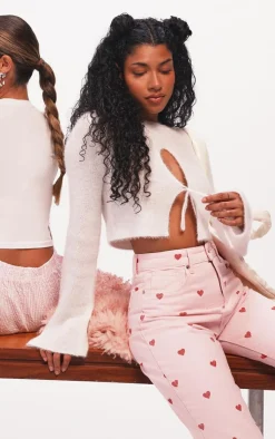 PrettyLittleThing Sweaters*Candyfloss Knit Keyhole Cut Out Sweater