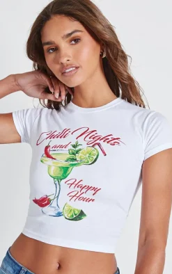 PrettyLittleThing T-Shirts*Chilli Nights Margarita Graphic Babydoll