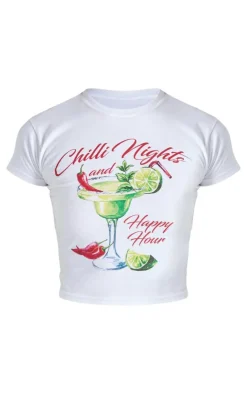 PrettyLittleThing T-Shirts*Chilli Nights Margarita Graphic Babydoll