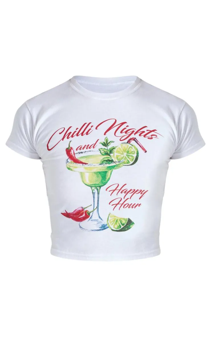 PrettyLittleThing T-Shirts*Chilli Nights Margarita Graphic Babydoll