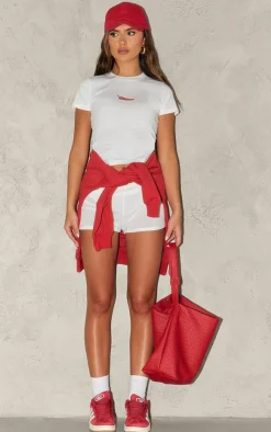 PrettyLittleThing T-Shirts*Chilli Print Fitted Short Sleeve T Shirt
