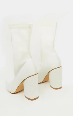 PrettyLittleThing Block Heels*Chunky Block Heel Sock Boot