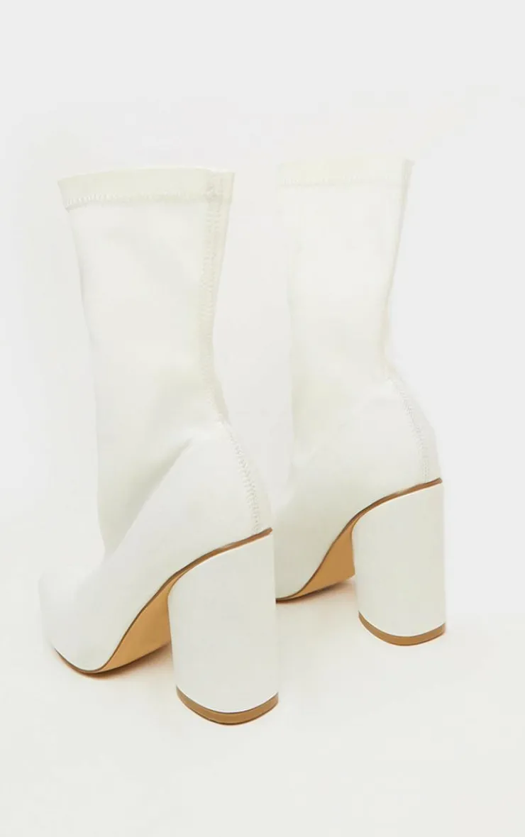 PrettyLittleThing Block Heels*Chunky Block Heel Sock Boot