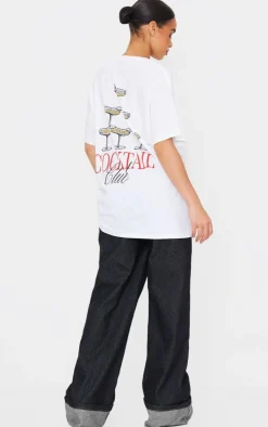 PrettyLittleThing T-Shirts*Cocktail Graphic Oversized T Shirt