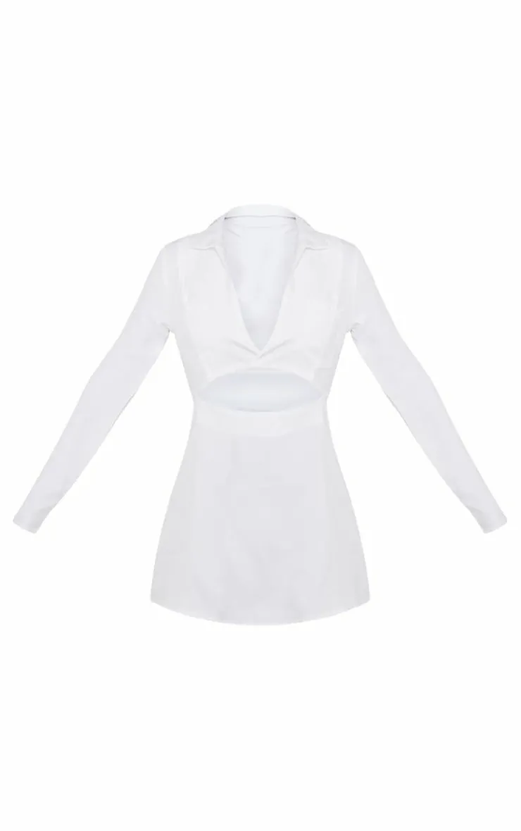 Collar Detail Cut Out Bodycon Dress-PrettyLittleThing Best