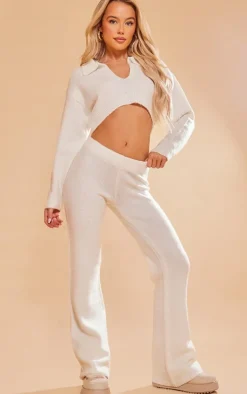 PrettyLittleThing Sweaters*Collared Crop Knit Sweater