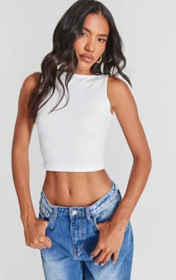 PrettyLittleThing Snatched*Contour Jersey Boat Neck Top