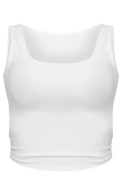 PrettyLittleThing Sleeveless Tops*Contour Scoop Neck Fitted Vest Top