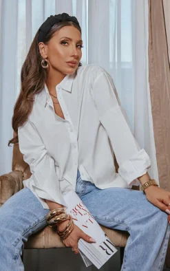 PrettyLittleThing Shirts*Cotton Button Shirt