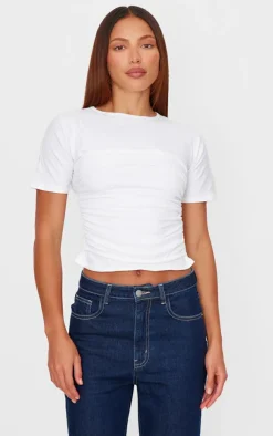 PrettyLittleThing T-Shirts*Cotton Cinched Waist T Shirt
