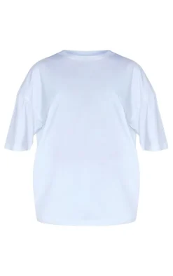 Discount PrettyLittleThing Cotton Oversized Boxy T-Shirt White