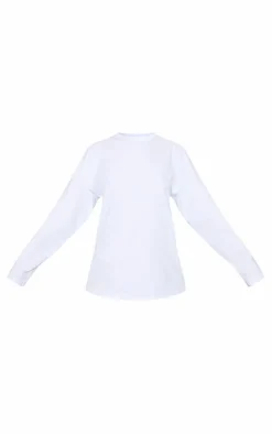 PrettyLittleThing T-Shirts*Cotton Oversized Long Sleeve T-Shirt