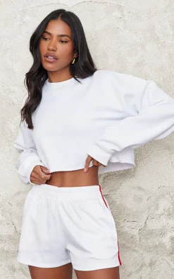PrettyLittleThing Basic Tops*Crop Oversized Fit Sweatshirt