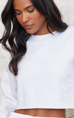 PrettyLittleThing Basic Tops*Crop Oversized Fit Sweatshirt
