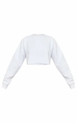 PrettyLittleThing Basic Tops*Crop Oversized Fit Sweatshirt