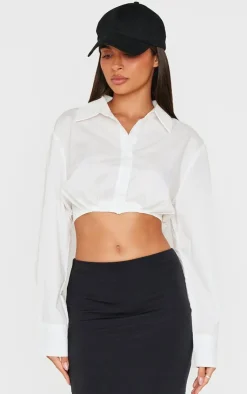PrettyLittleThing Shirts*Cropped Shirt