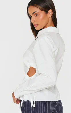 PrettyLittleThing Shirts*Cut Out Side Detail Shirt