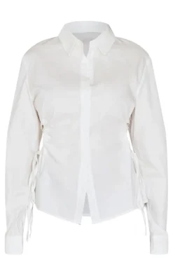 PrettyLittleThing Shirts*Cut Out Side Detail Shirt