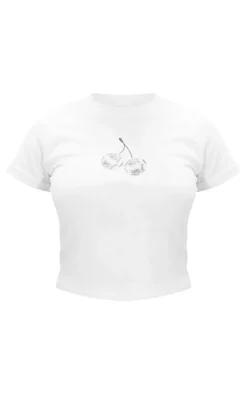 PrettyLittleThing T-Shirts*Disco Cherry Baby Doll Tee
