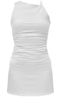 PrettyLittleThing Snatched*Double Contour Twist Strap Ruched Bodycon Dress