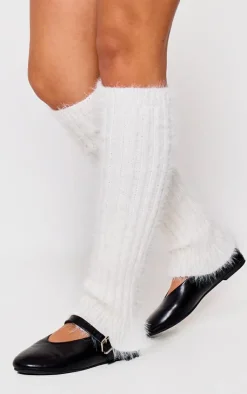 PrettyLittleThing Socks*Eyelash Knit Rib Leg Warmers