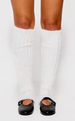 PrettyLittleThing Socks*Eyelash Knit Rib Leg Warmers