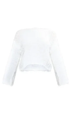 PrettyLittleThing Sweaters*Eyelash Knitted Ladder Detail Sweater
