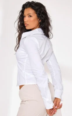 PrettyLittleThing Shirts*Fitted Long Sleeve Shirt