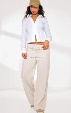 PrettyLittleThing Shirts*Fitted Long Sleeve Shirt
