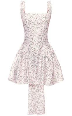 Bow Back Detail Skater Dress-PrettyLittleThing New