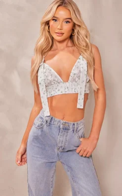 PrettyLittleThing Bralets*Floral Lace Bralet