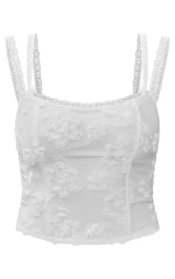 PrettyLittleThing Corsets*Floral Textured Boned Corset