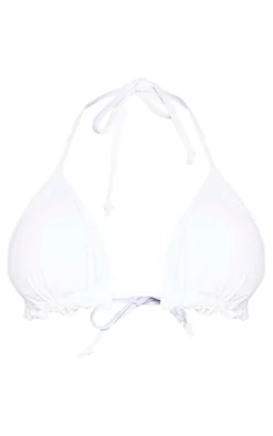 Frill Edge Padded Bikini Top-PrettyLittleThing Sale