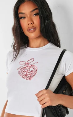 PrettyLittleThing T-Shirts*Good Luck Babe Locket Baby Doll
