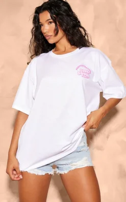 PrettyLittleThing T-Shirts*Graphic Girl Squad Oversized T Shirt