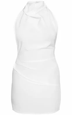 High Neck Cowl Backless Bodycon Dress-PrettyLittleThing Sale