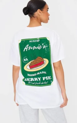 PrettyLittleThing T-Shirts*Home Made Pie Graphic Oversized T Shirt