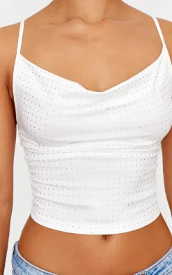 PrettyLittleThing Camisole*Hot Fix Cowl Neck Cami Top